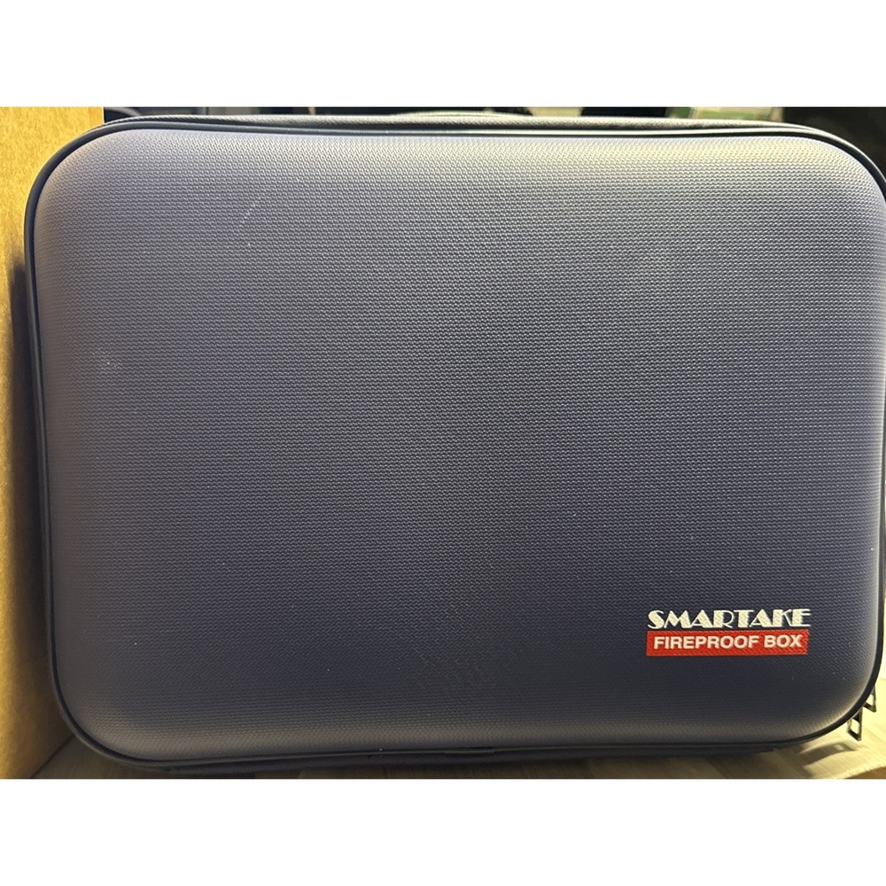 Fireproof Document Box with Combination Lock, Fireproof Water Resistant Hard